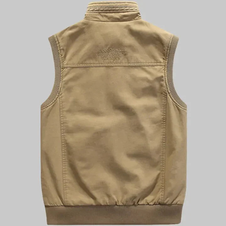 Vintage multi-pocket brugsvest til mænd