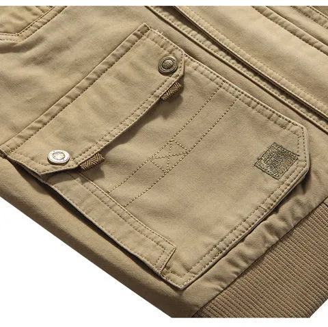 Vintage multi-pocket brugsvest til mænd