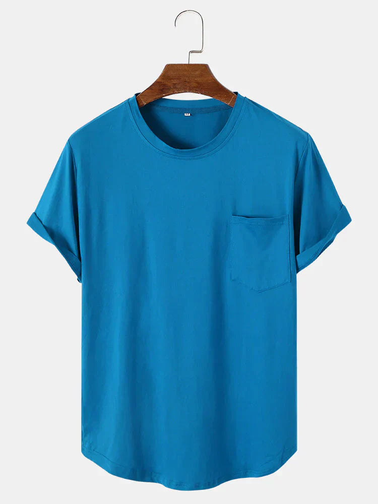 Tom - almindelige basic t-shirts med lomme