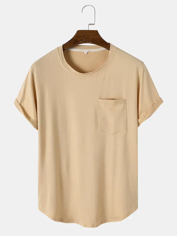 Tom - almindelige basic t-shirts med lomme