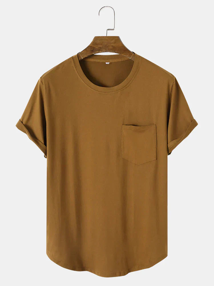 Tom - almindelige basic t-shirts med lomme