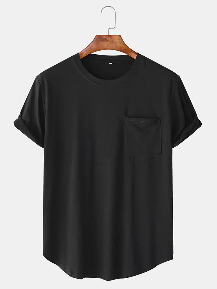 Tom - almindelige basic t-shirts med lomme