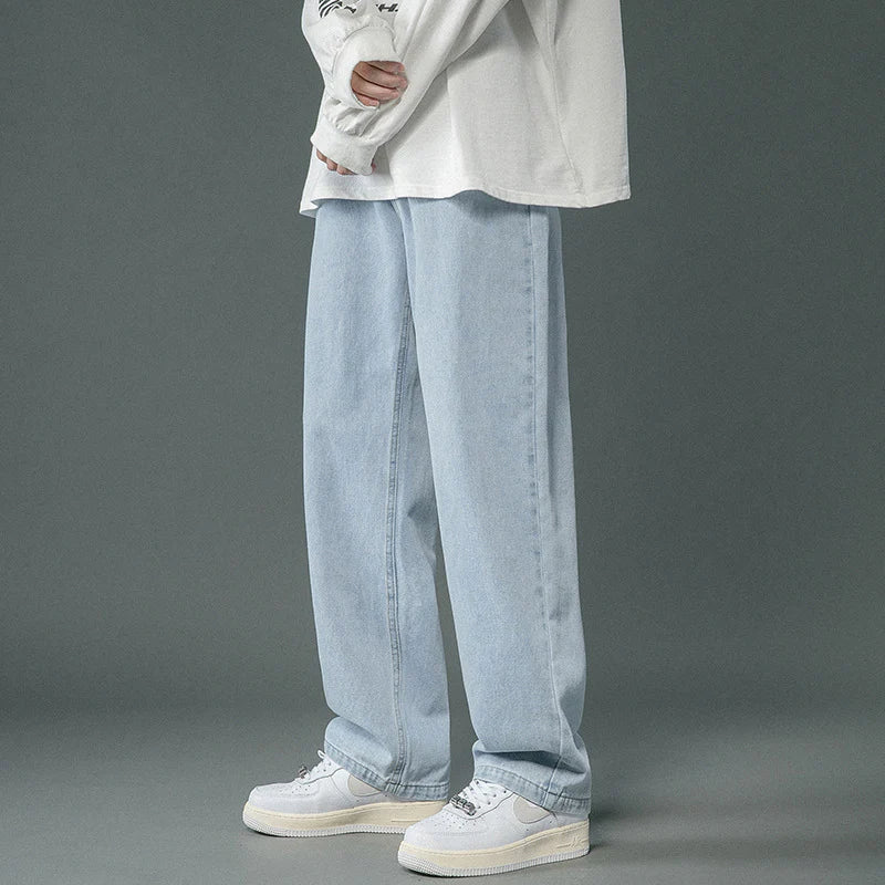 Brett - retro denim baggy bukser