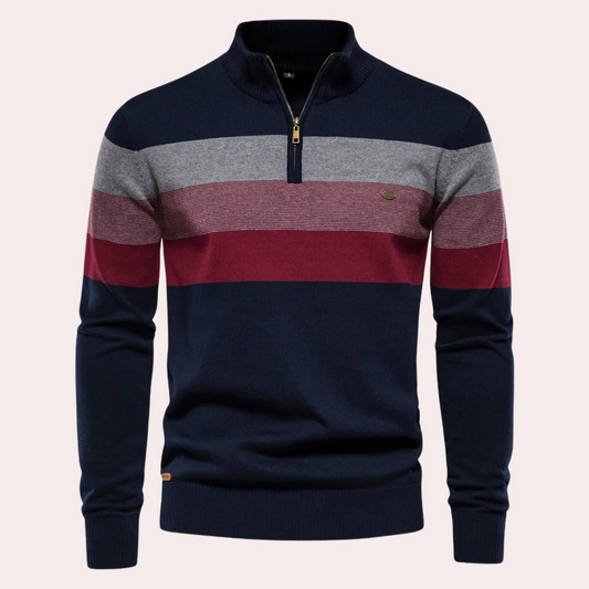 Calvin | trendy stribet herresweater