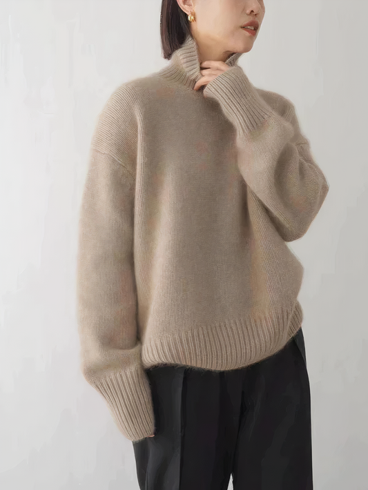 Cashmere rullekrave sweater - sonja