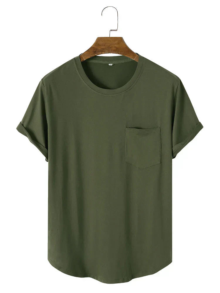 Tom - almindelige basic t-shirts med lomme