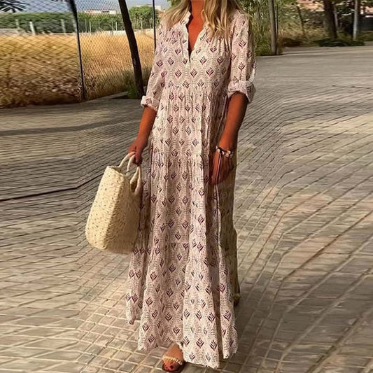 Olivia - smart boho kjole til strandferien