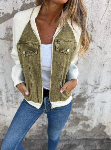 Brooklynn - moderne jakke med denim