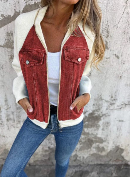 Brooklynn - moderne jakke med denim