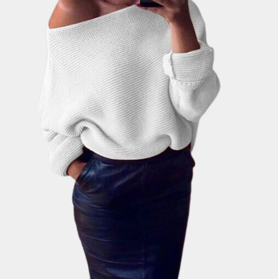 Mirka - elegant off-shoulder sweater til kvinder