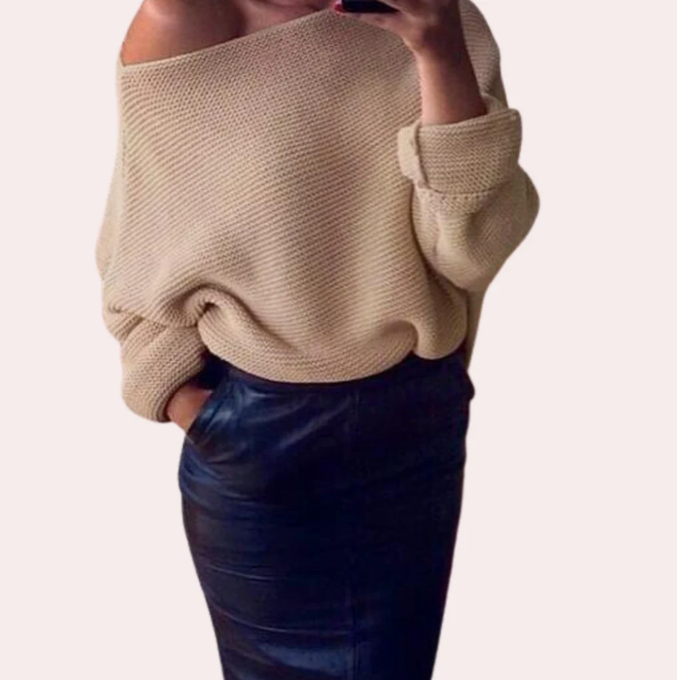 Mirka - elegant off-shoulder sweater til kvinder