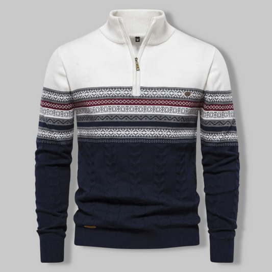 Alpina sweater med lynlås