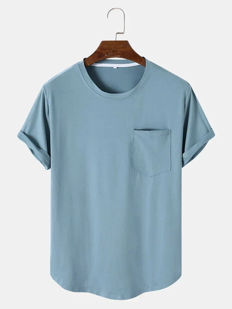 Tom - almindelige basic t-shirts med lomme