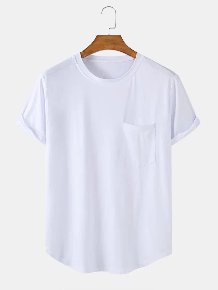 Tom - almindelige basic t-shirts med lomme