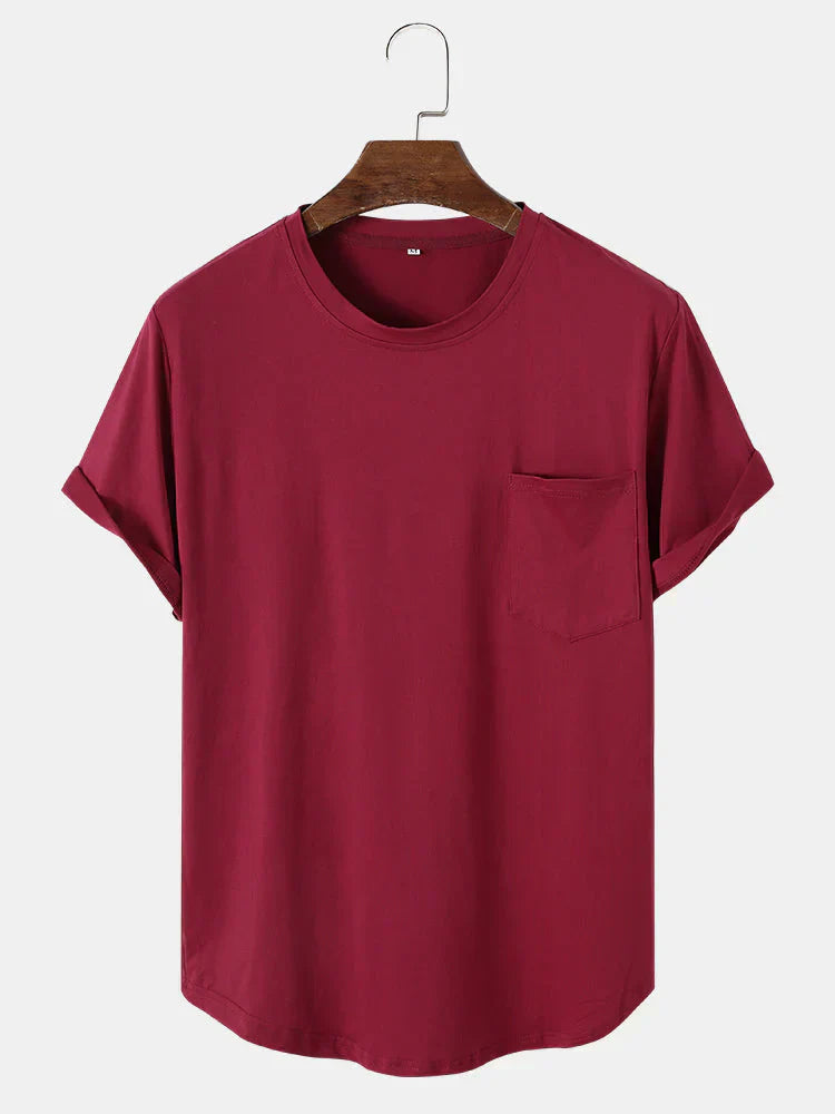 Tom - almindelige basic t-shirts med lomme