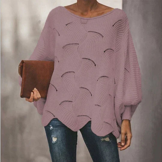 Efterårs - essens løs strikket sweater